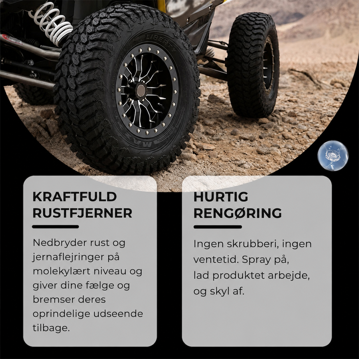 OxiFri™ Jern & Rustfjerner spray til bil og metaloverflader