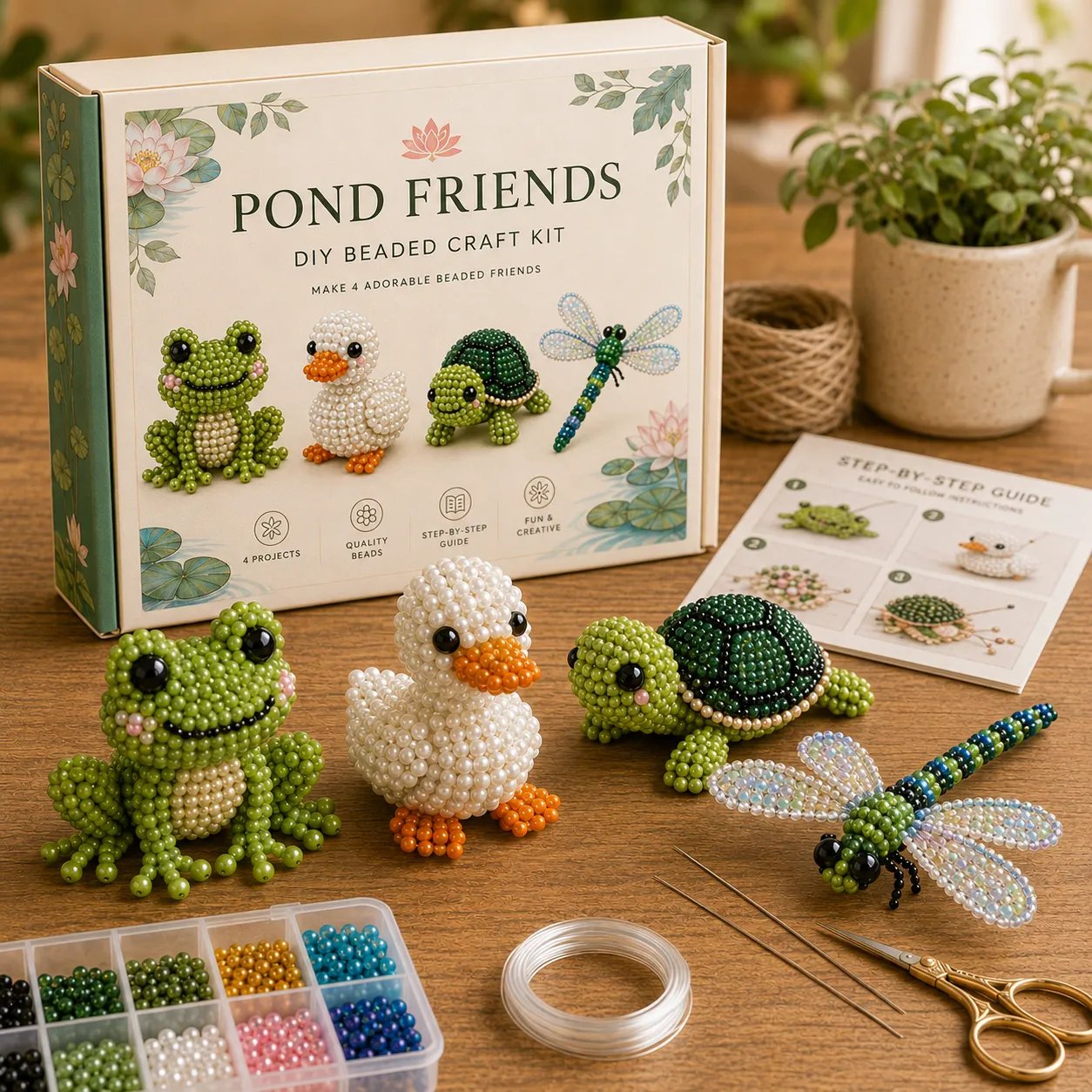 🧵✨ 3D-håndværkssæt med perler til dyr – en gennemtænkt, håndlavet gave