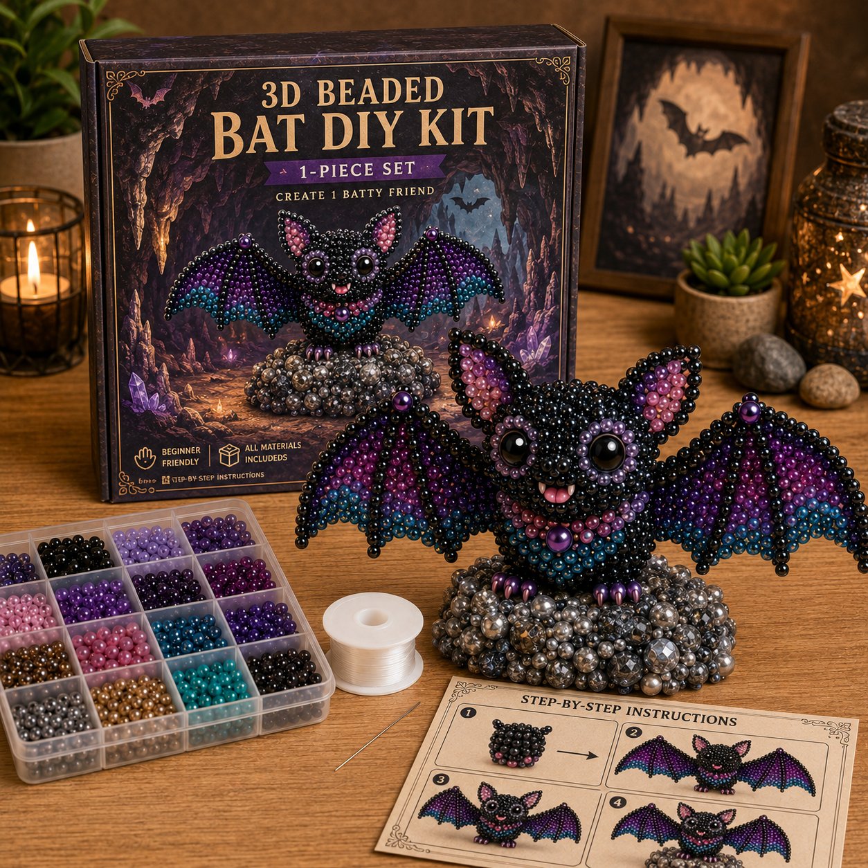 🧵✨ 3D-håndværkssæt med perler til dyr – en gennemtænkt, håndlavet gave