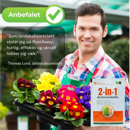 RootAway™ | Få rene udearealer uden evig kamp