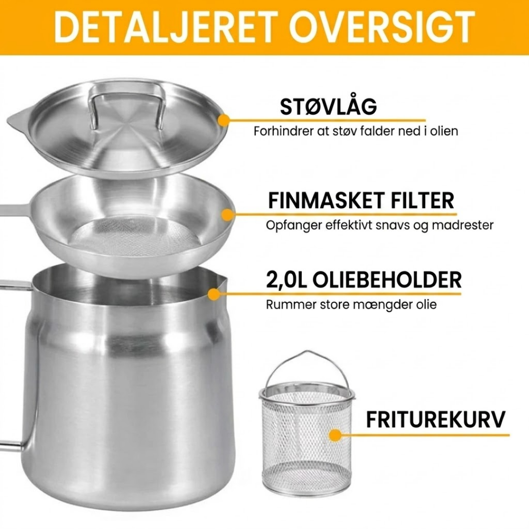 FrySmart™ - Fritér sprødt og lækkert med langt mindre olie!