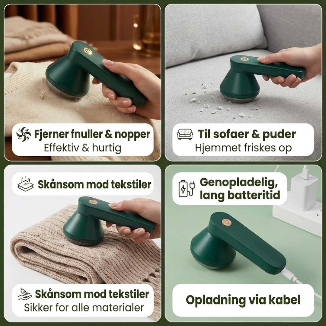 LodRens™ - Fjern fnuller og giv dit tøj nyt liv på sekunder!
