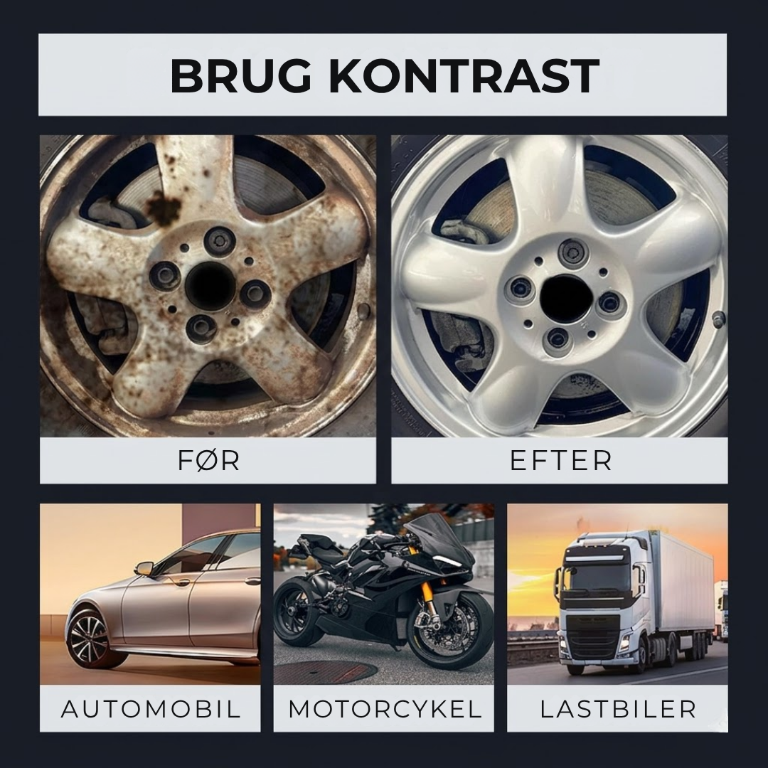 OxiFri™ Jern & Rustfjerner spray til bil og metaloverflader