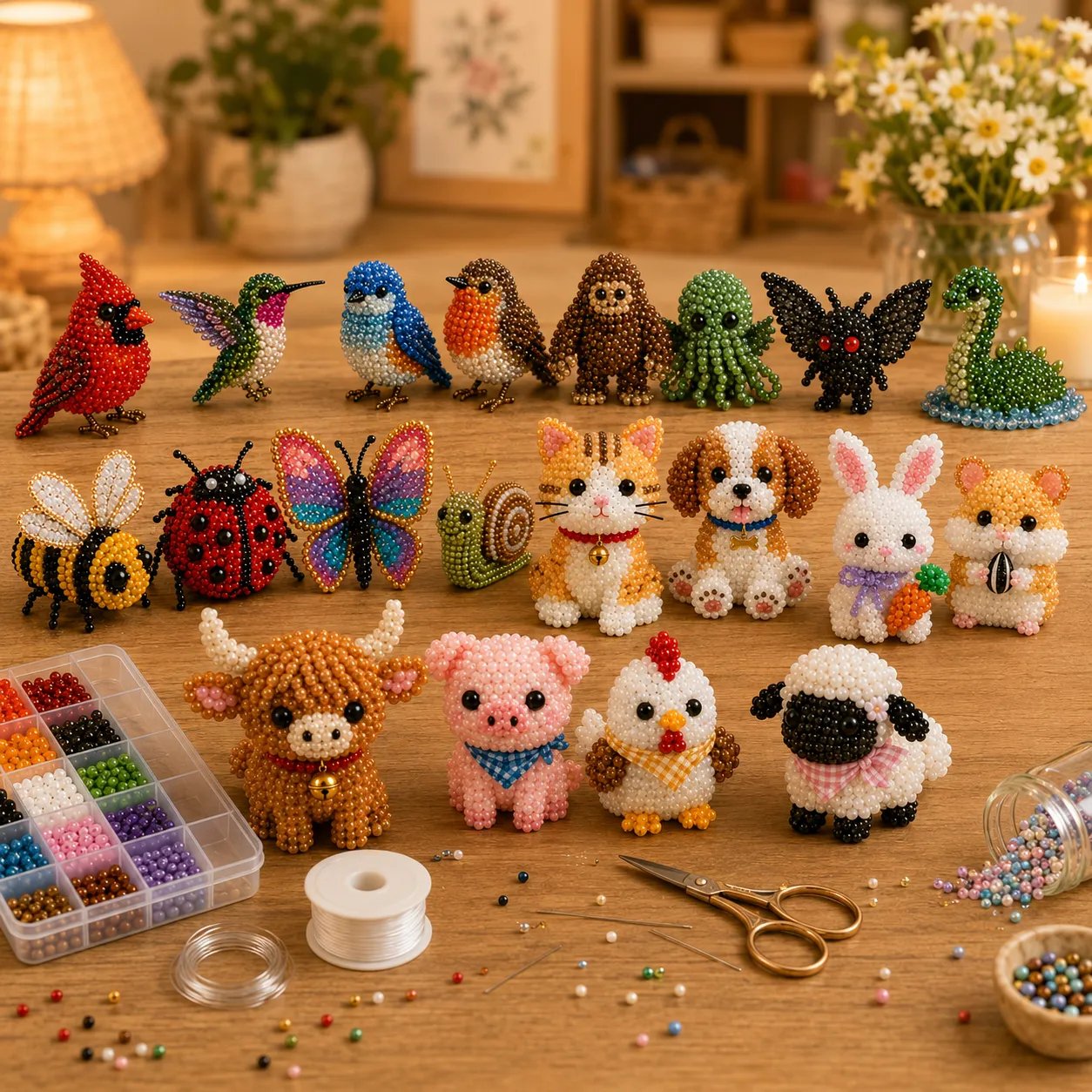🧵✨ 3D-håndværkssæt med perler til dyr – en gennemtænkt, håndlavet gave