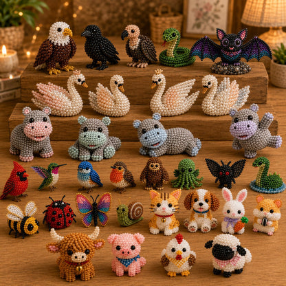 🧵✨ 3D-håndværkssæt med perler til dyr – en gennemtænkt, håndlavet gave