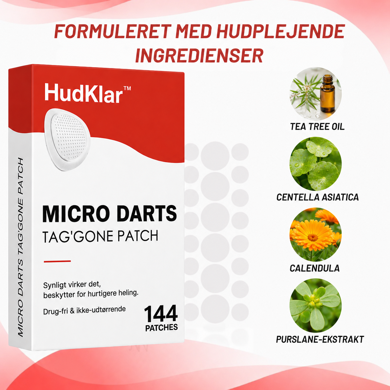 HudKlar™ | Målrettede mikronåleplastre til hudvorter og små hudknopper