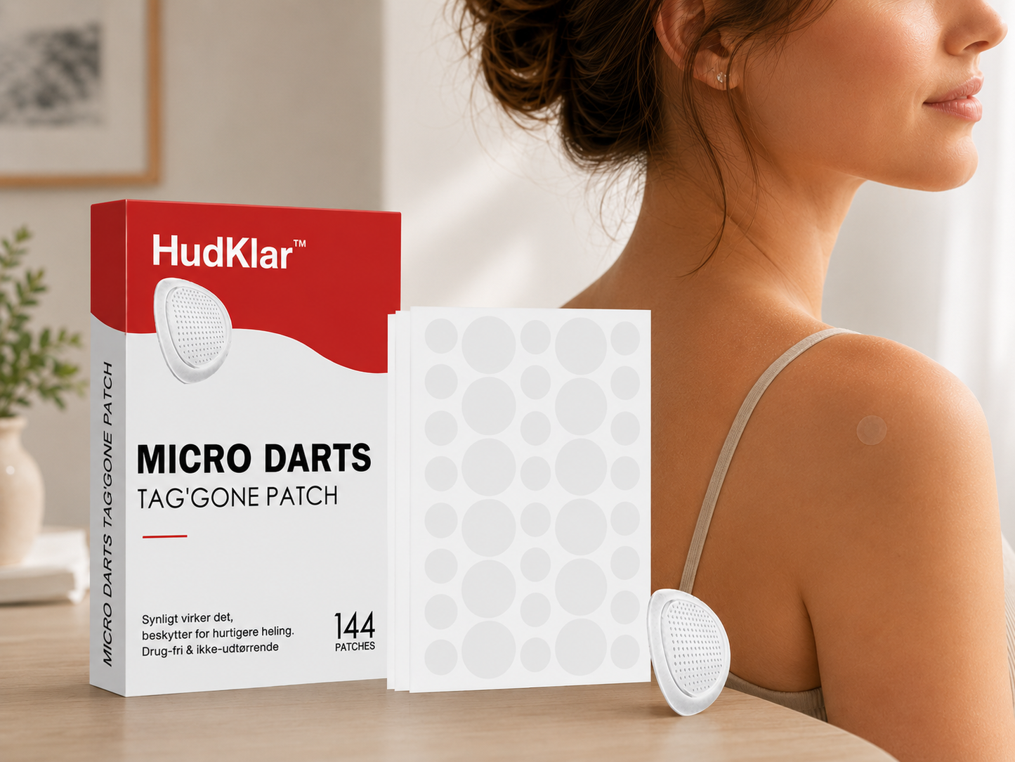 HudKlar™ | Målrettede mikronåleplastre til hudvorter og små hudknopper
