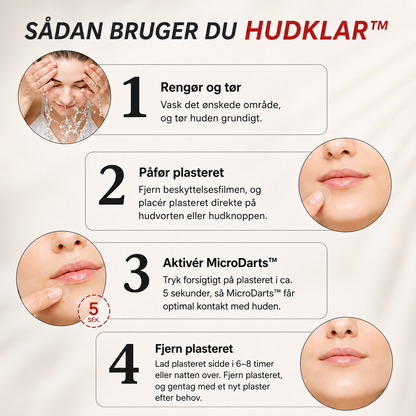 HudKlar™ | Målrettede mikronåleplastre til hudvorter og små hudknopper