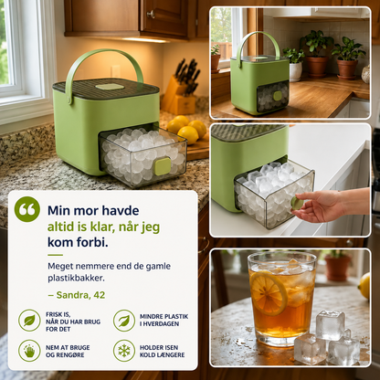 IsKlar™ | Smart isterningeboks med ét-tryk udløsning & opbevaring