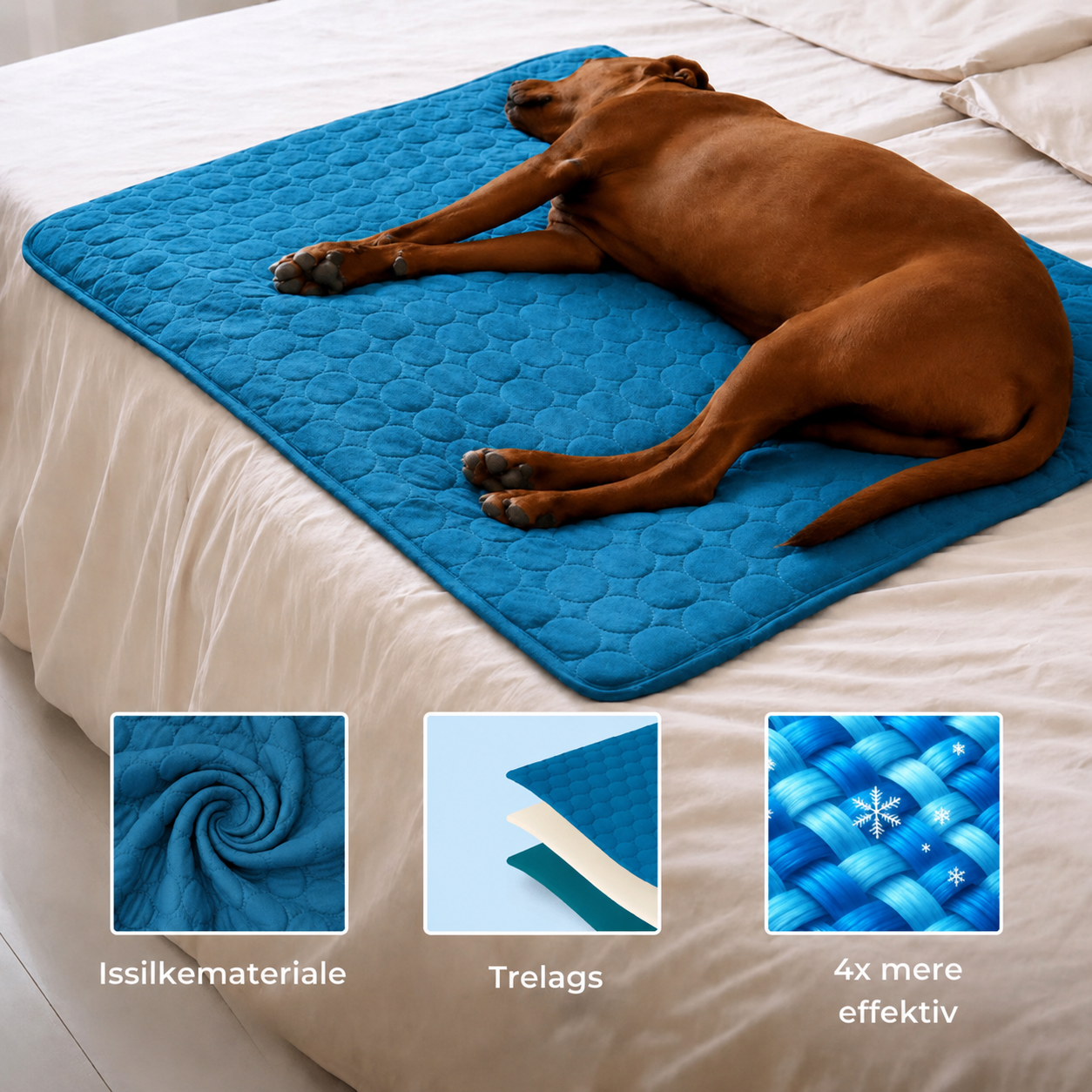 KøleRo™ Gel fri Selvafkølende Kølemåtte til Hunde