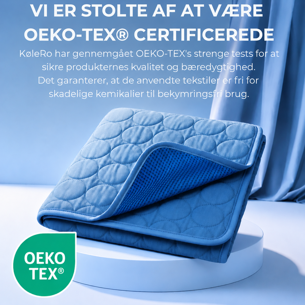 KøleRo™ Gel fri Selvafkølende Kølemåtte til Hunde