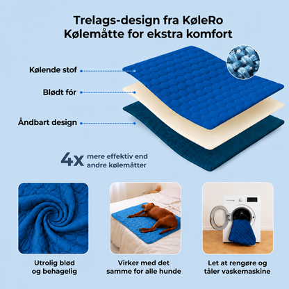 KøleRo™ Gel fri Selvafkølende Kølemåtte til Hunde