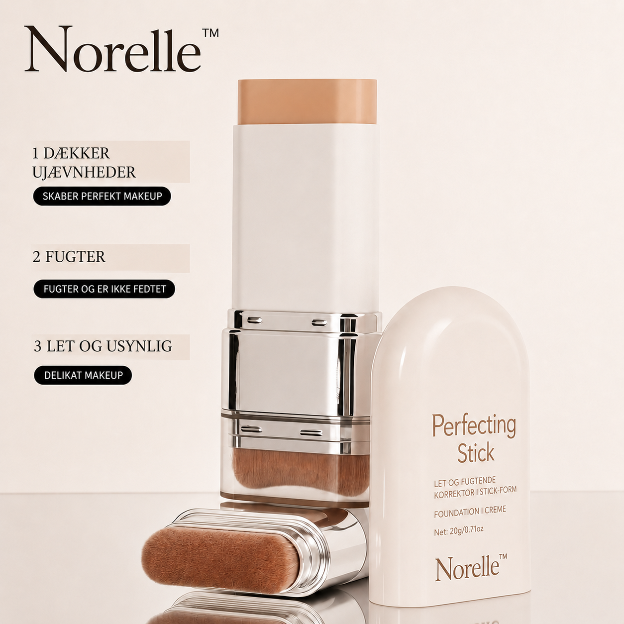 Norelle™ Perfecting Stick - Naturlig Dækning & Hudpleje i Ét