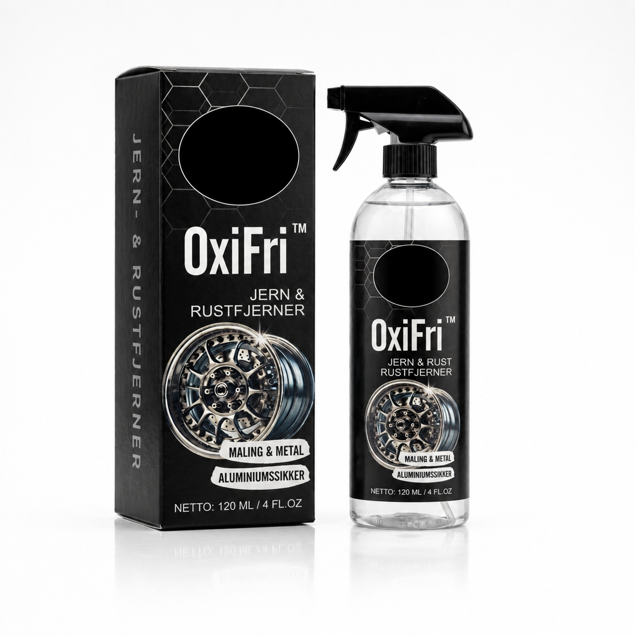 OxiFri™ Jern & Rustfjerner spray til bil og metaloverflader