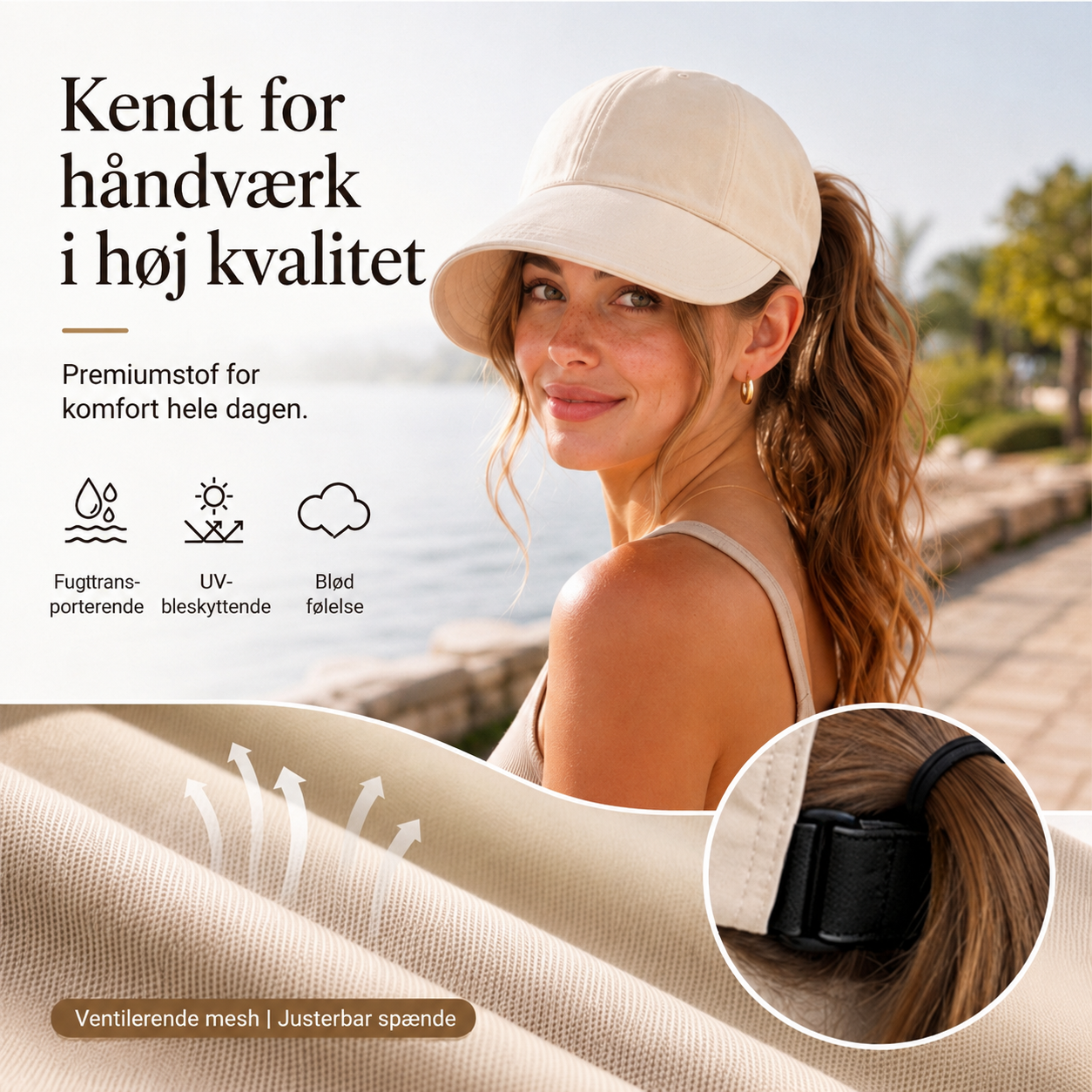 SolYnde™ – Foldbar Solkasket med UV-Beskyttelse