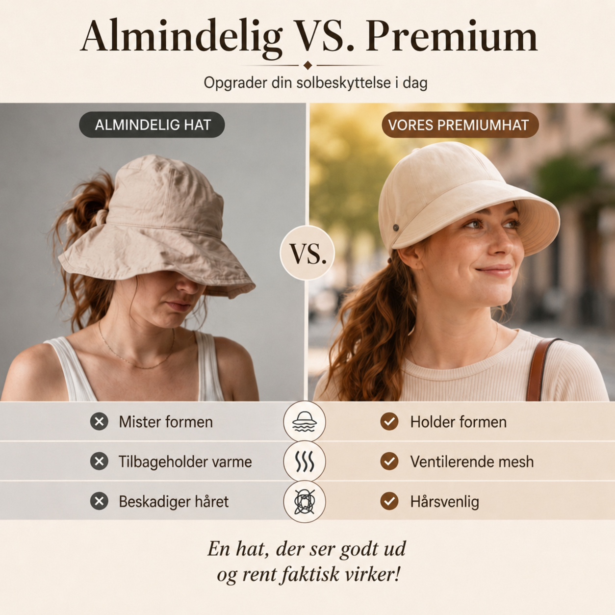 SolYnde™ – Foldbar Solkasket med UV-Beskyttelse