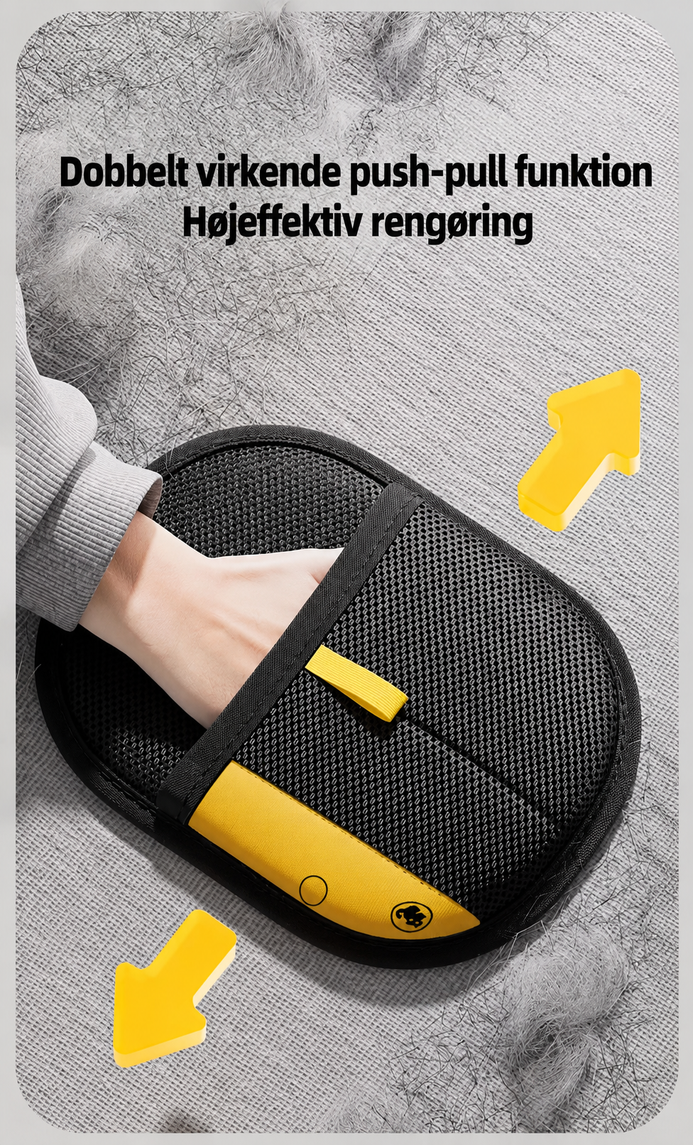 PelsMaske™ — Det sidste redskab mod dyrehår du nogensinde får brug for