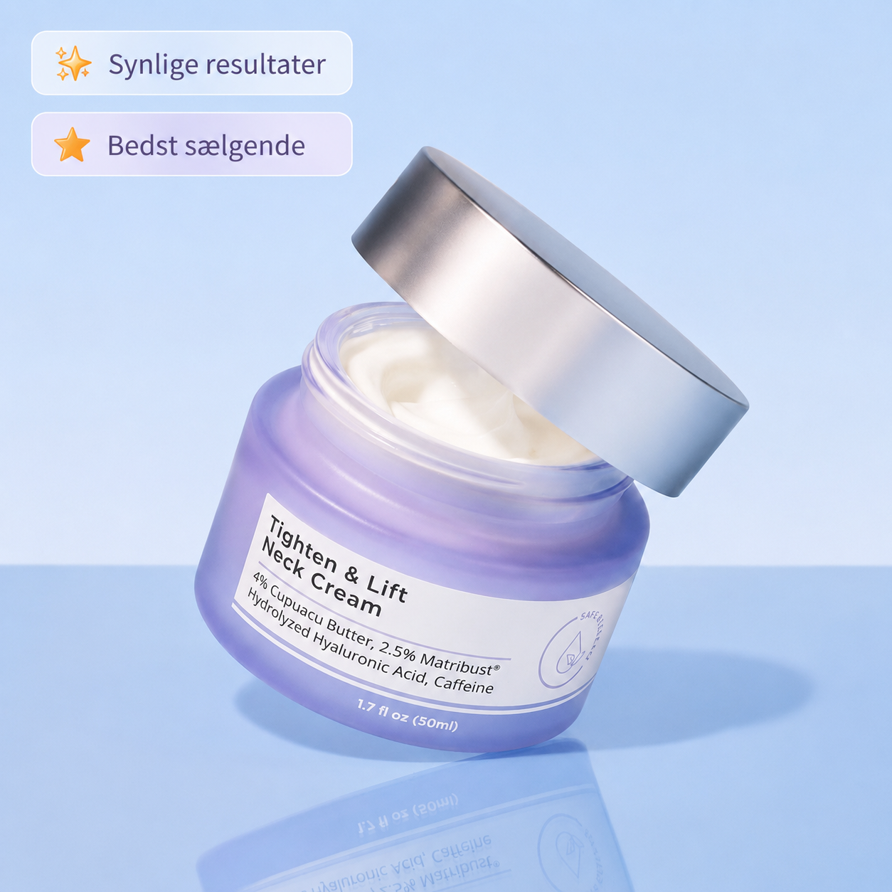 NeckLift™ Firming Cream – Opstrammende Halscreme Mod Slap Hud & Dobbelthage