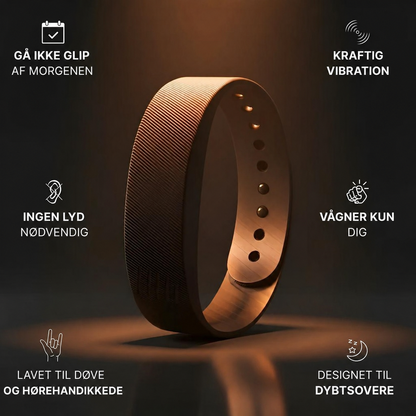 StilleVæk™ - Lydløs Vækkealarm-armbånd