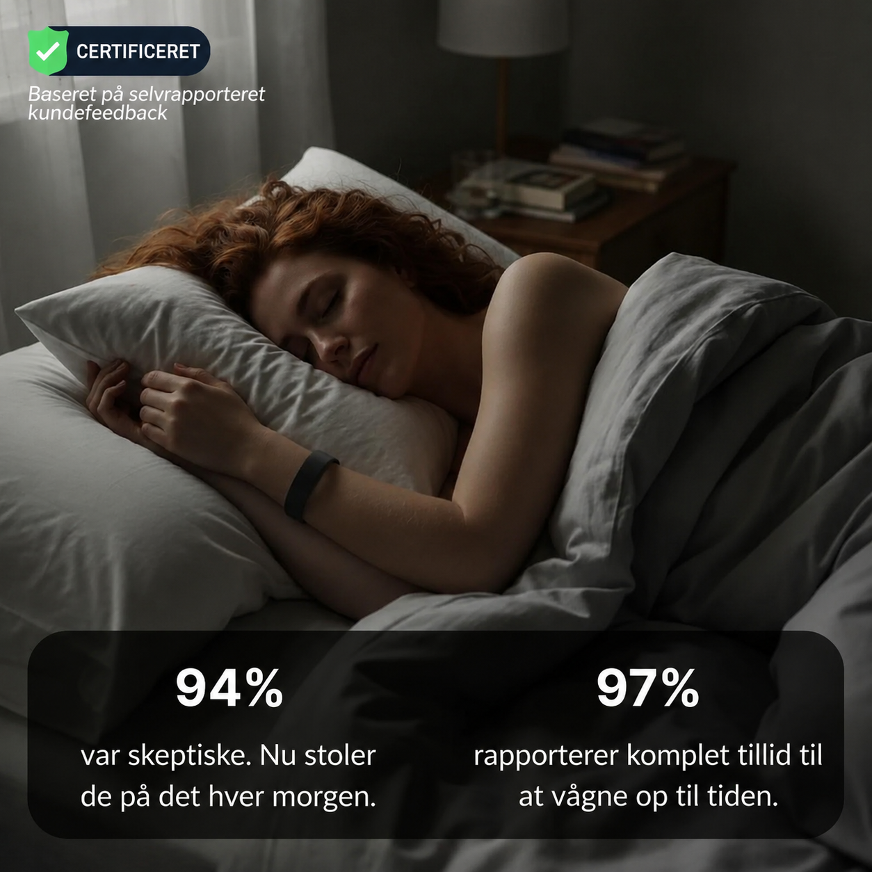 StilleVæk™ - Lydløs Vækkealarm-armbånd