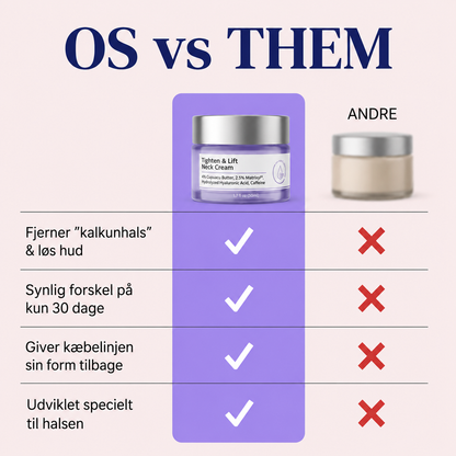 NeckLift™ Firming Cream – Opstrammende Halscreme Mod Slap Hud & Dobbelthage