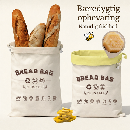 BrødFrisk™ – Bivoksbrødpose til Friskere Brød