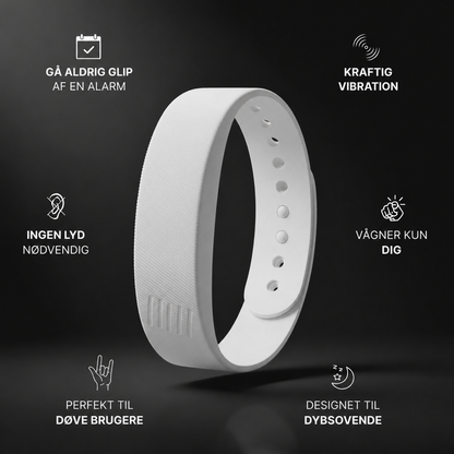 StilleVæk™ - Lydløs Vækkealarm-armbånd