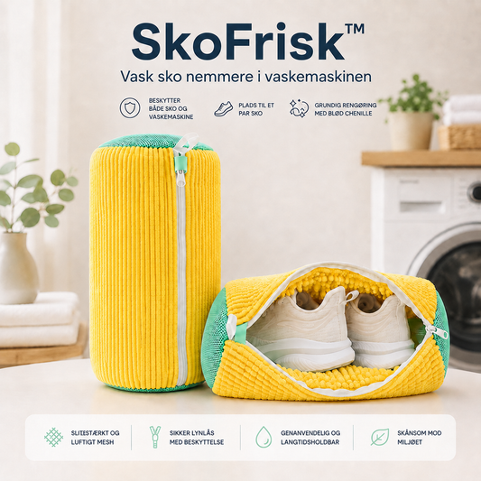 SkoFrisk™ – Vask sko nemt i vaskemaskinen.
