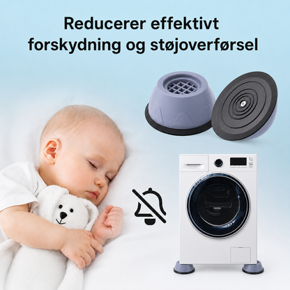 StøjStop™ – Vibrationsdæmpende puder til vaskemaskiner og husholdningsapparater