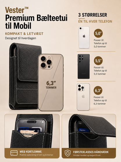 Vester™ Premium Bælteetui til Smartphone