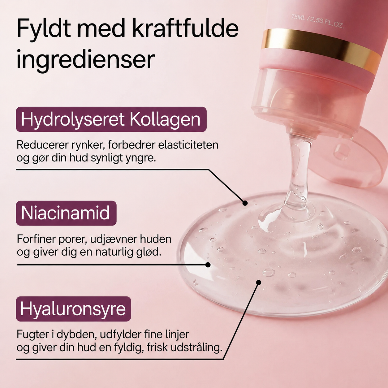Viareline™ – Koreansk Kollagenmaske med Intens Fugt, Glød & Fastere Hud