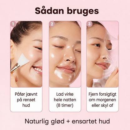 Viareline™ – Koreansk Kollagenmaske med Intens Fugt, Glød & Fastere Hud