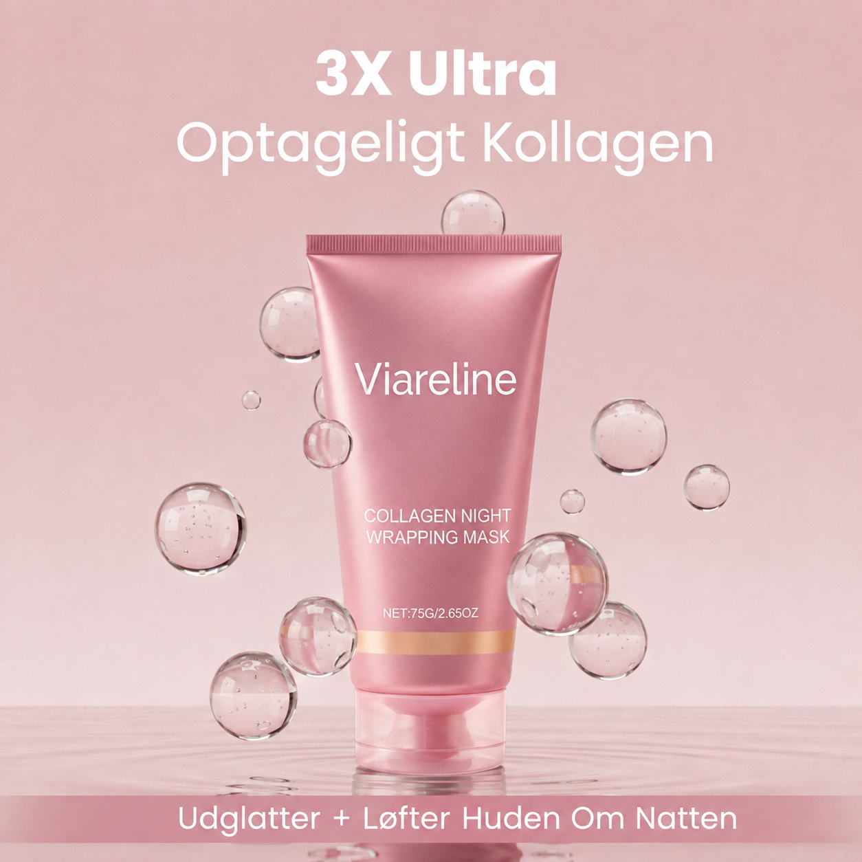 Viareline™ – Koreansk Kollagenmaske med Intens Fugt, Glød & Fastere Hud