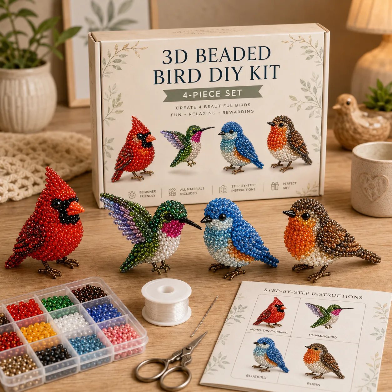 🧵✨ 3D-håndværkssæt med perler til dyr – en gennemtænkt, håndlavet gave