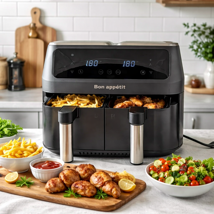 Airfryer 8,0 Liter – Sprøde Resultater med Op til 80 % Mindre Olie