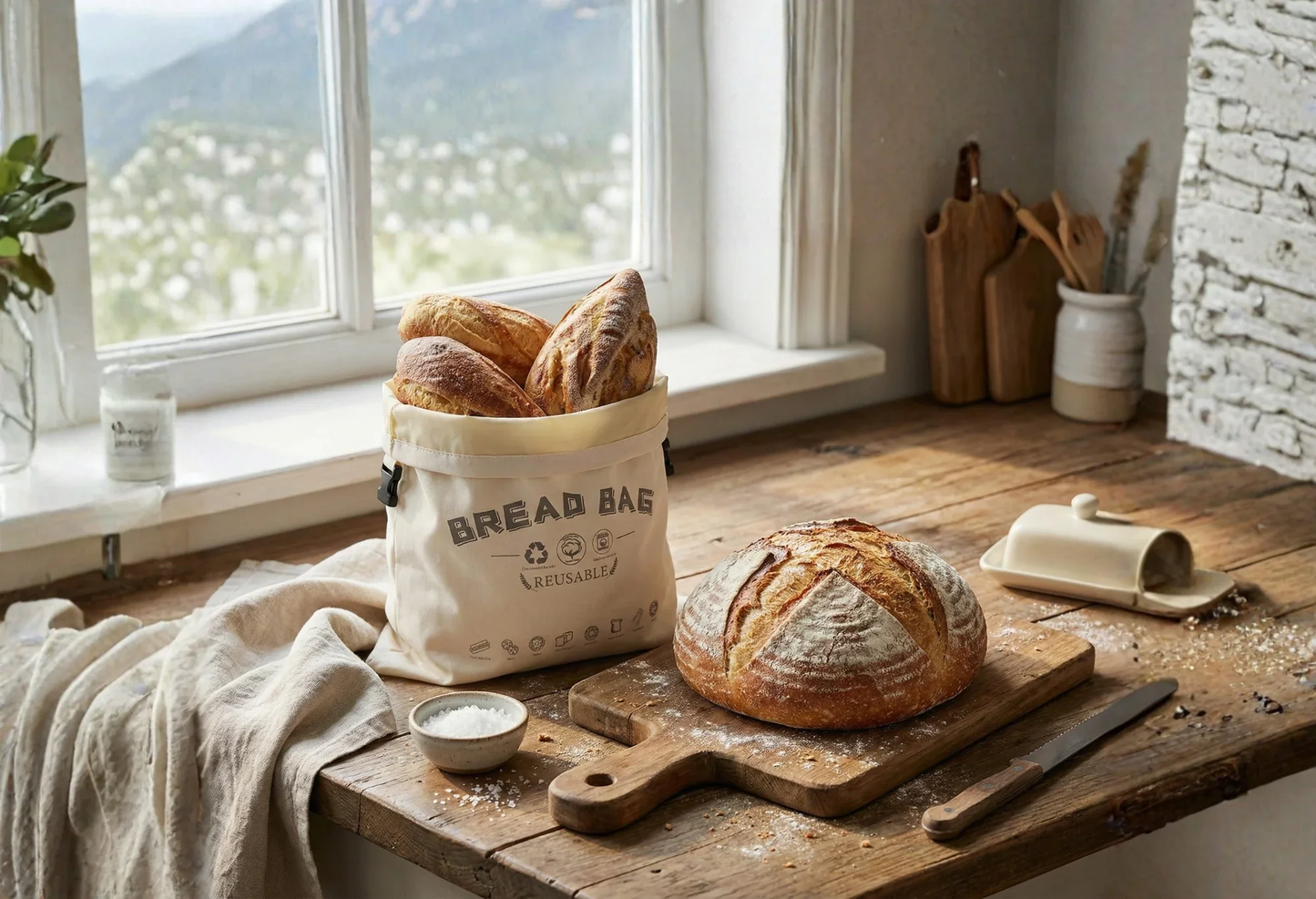 BrødFrisk™ – Bivoksbrødpose til Friskere Brød